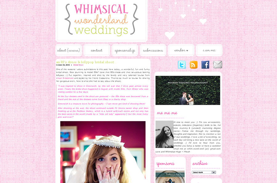 whismsical-wonderful-wedding-blog-261010 Featured on Whimsical Wonderland Weddings
