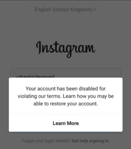 disabled-instagram-learn-more-265x300 How I got my Instagram page back in 7 days