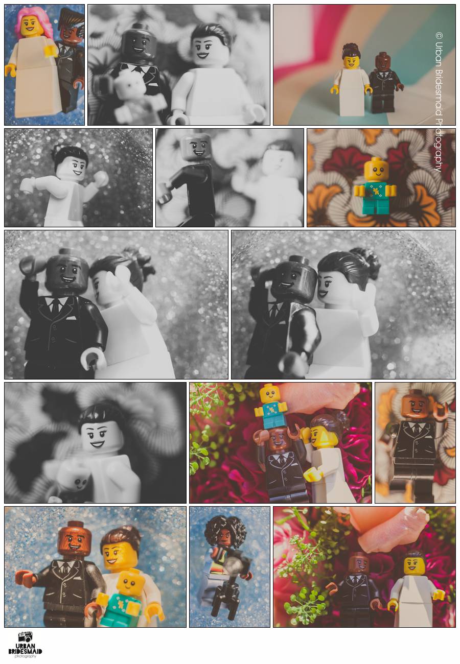 24-Lego-Minifig-Jessica-Jones-Luke-Cage-wedding-London-Urban-Bridesmaid-Photography Superhero Destination Wedding with Lego figures and minifigs