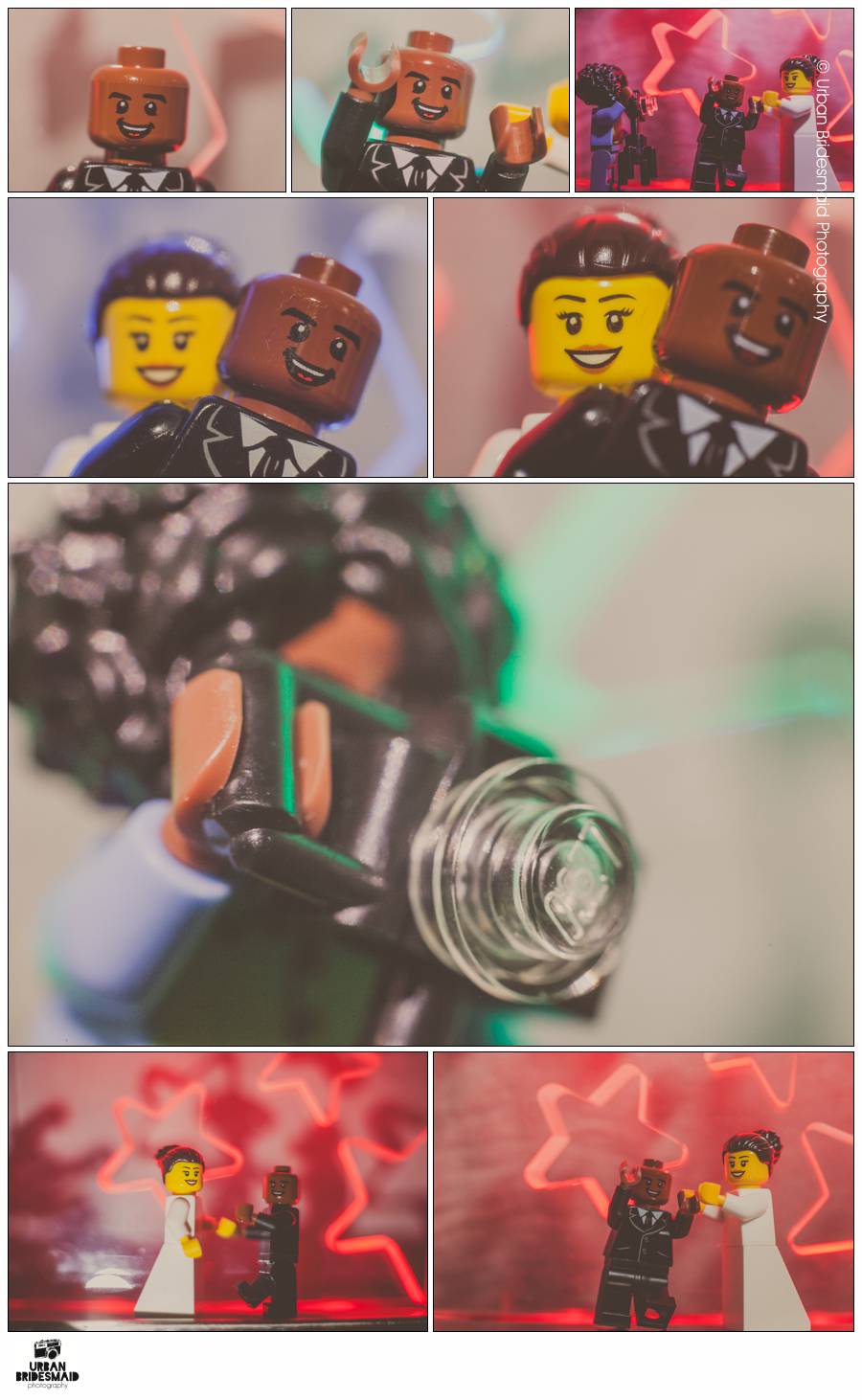 25-Lego-Minifig-Jessica-Jones-Luke-Cage-wedding-London-Urban-Bridesmaid-Photography Superhero Destination Wedding with Lego figures and minifigs